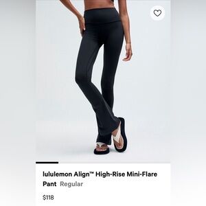 Lululemon Align High Rise Mini Flare Pants